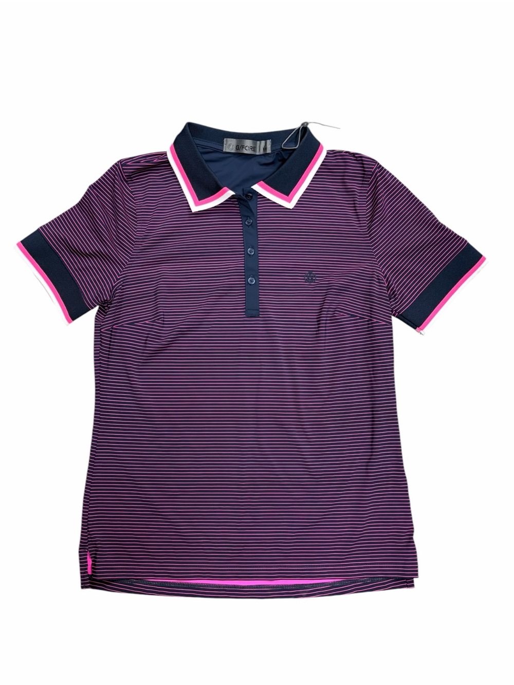 G/Fore Glitch Heart Polo Top Womens Silky Tech Nylon Golf - XS